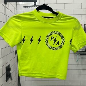 Peripheral apparel neon crop